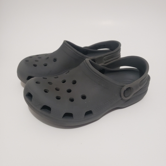 Crocs Toddlers Classic Clogs Gray Size 4 Kids, Use For Beach Or Other Activities - Picture 1 of 6